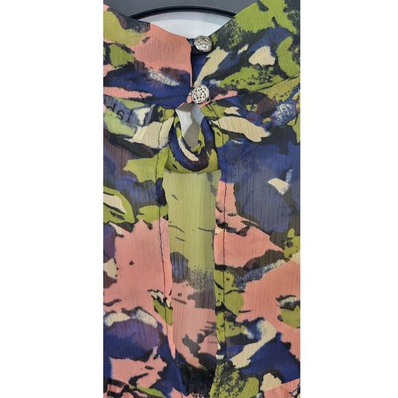 Fab' Rik Blouse Womens Medium Boho Cottagecore Romance French Sleek Shirt - Picture 3 of 9